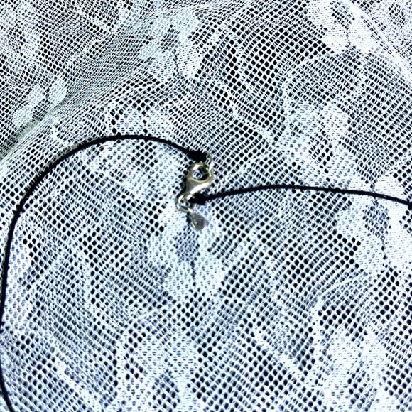 Silpada Vintage Very Rare Sterling Silver, CZ Dainty Three Beaded Necklace - Picture 6 of 6